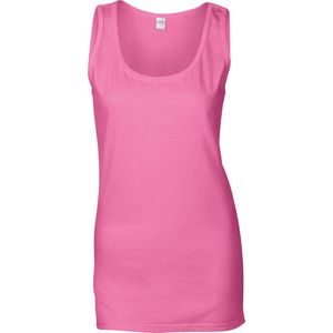 Tank Top Dames M Gildan Mouwloos Azalea 100% Katoen