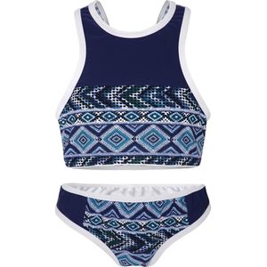 Bikini sport retro - Blauwe jean 140-146