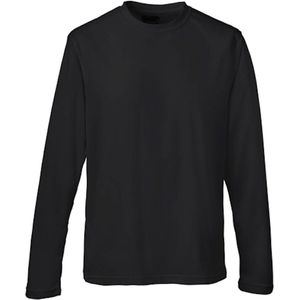 Unisex T-shirt met lange mouwen Cool T 'Black' - M
