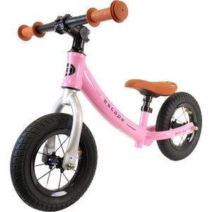 Bandits & Angels Loopfiets Escape Roze vanaf 2 jaar voor Meisjes - Metaal - Roze Loop Fiets - met Verstelbaar Zadel en 10 inch Luchtbanden