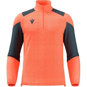 Macron Glory Cuzco Ziptop Kinderen - Coral Fluor / Antraciet | Maat: 7-8 Y