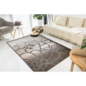 Aledin Carpets Maun - Laagpolig - Vloerkleed 160x230 cm - Bruin - Tapijten woonkamer