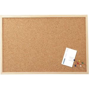 Prikbord maul kurk 40x60cm onbewerkt houten frame | 1 stuk | 10 stuks