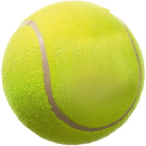 Hondenspeelgoed tennisbal - Geel - 13 cm