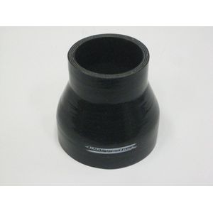 Rechte verlopen silicone - Zwart, 95-57mm