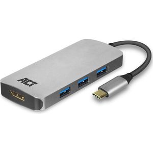 ACT USB-C MultiPort Adapter - 1x HDMI | 4K | 4x USB-A | PD Pass Through | 85W AC7024