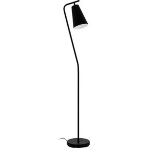 EGLO Rekalde - Staande lamp - E27 - 150 cm - Zwart/Wit