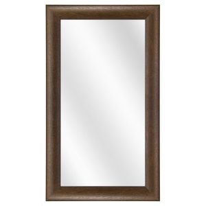 Spiegel met Ronde Houten Lijst - Koloniaal - 20x50 cm