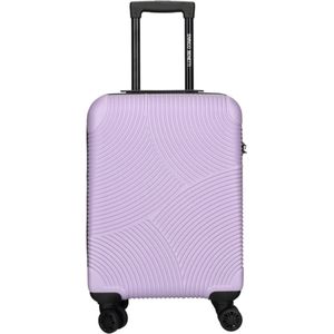 Enrico Benetti Handbagage Harde Koffer / Trolley / Reiskoffer - 55 x 36.5 x 20 cm - Louisville - Lila