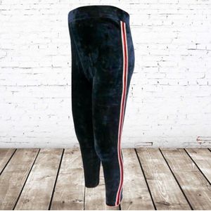 Meisjes legging velours blauw 14 -s&C-158/164-Legging