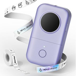 Labelmaker - Labelprinter - Draadloze printer - Bluetooth - Labelwriter - Lettertang - Etiketten - Inclusief Labelrol