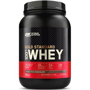 Optimum Nutrition Gold Standard 100% Whey Protein - Double Rich Chocolate - Proteine Poeder - Eiwitshake - 900 gram (28 servings)