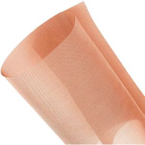 Koperdraadgaas geweven zeefdraadgaas - puur koper - messing gaas - dichtheid filterweefsel - airconditioning - antistatische vloer - 30 x 150 cm - 40 mesh