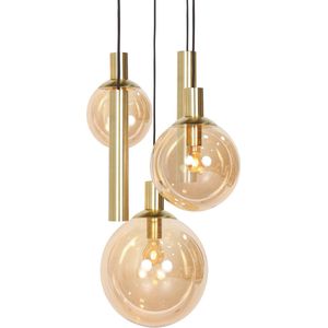 Steinhauer hanglamp Bollique - amberkleurig - metaal - 60 cm - GU10 fitting - 3801ME