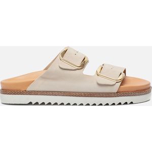 Tamaris Slippers beige Leer - Dames - Maat 38