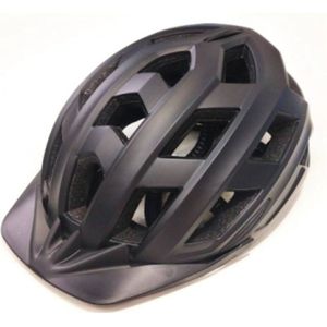 Fietshelm met LED Verlichting - Zwart Mat - L (Hoofdomtrek 58-62 cm)