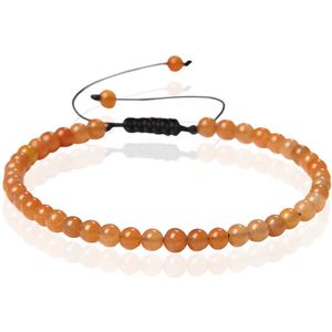 Memphis No.1 Armband - 4mm Orange Aventurine