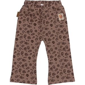 Frogs and Dogs-Jungle Flared Pants leopard-Taupe - Maat 80