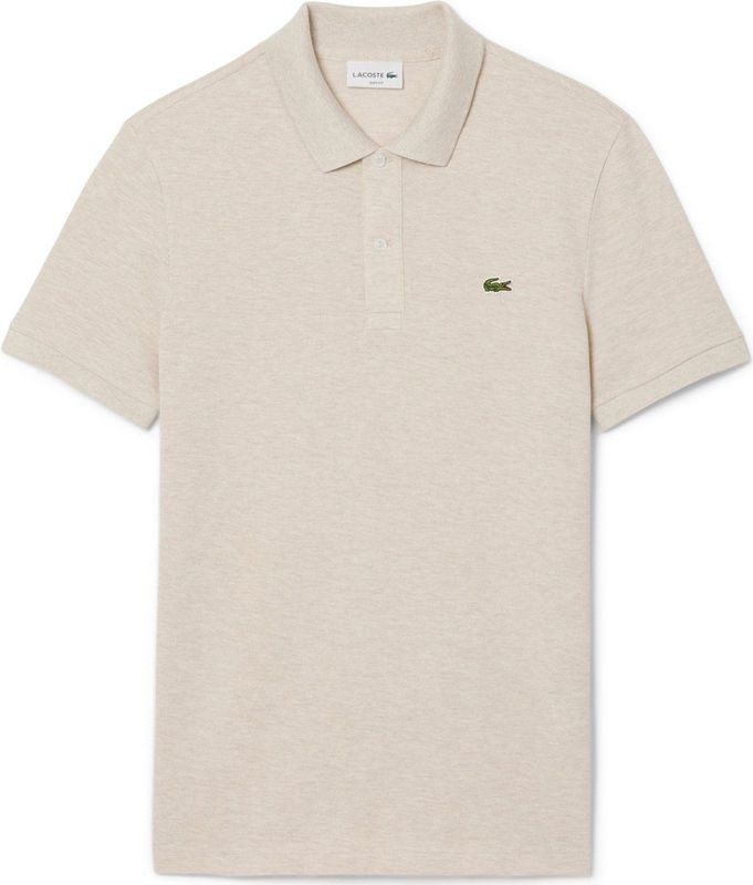 Lacoste Slim Fit polo - grijs beige
