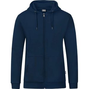 Jako Organic Jas Met Kap Dames - Marine | Maat: 48