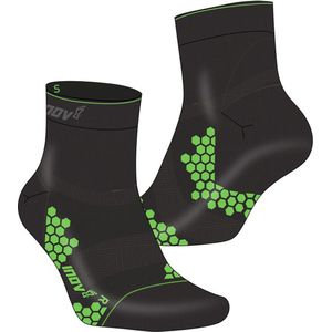 Trailfly Sock Mid Zwart/Groen Hardloopsokken Mid