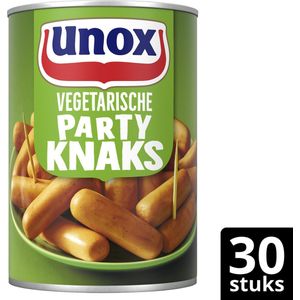 Unox Knakworst - Vegetarische Party Knaks - bron van ijzer en vitamine B12 - 12 x 400 g