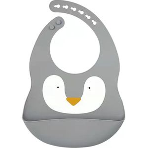 Dutsi - Siliconen Baby Slabbetje - Jungle Serie - Pinguin