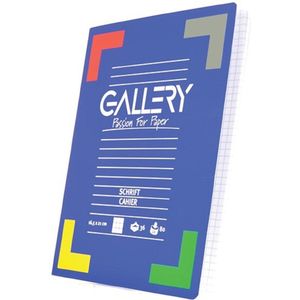 Gallery - schrift A5 - geruit 10 x10 mm - 60 vel