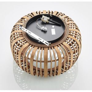 Lindby - plafondlamp hout - 1licht - hout, metaal - H: 23.8 cm - E27 - naturel