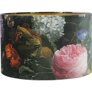 Toplicht - Lampenkap bloemenprint velvet 45x45x30 Vincent