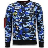 Exclusief Camo Embroidery - Sweater Patches - Blauw