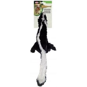 Skinneeez Plush Skunk - vrij van pluche vulling - met pieper - Large 61 cm