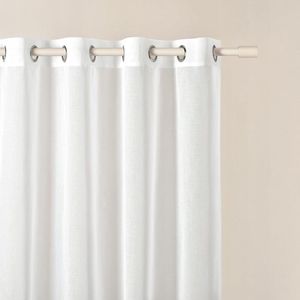 JGS ® Transparante Witte Gordijn met Oogjes voor Woonkamer en Slaapkamer, 400 x 230 cm, Modern Design