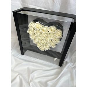 AG Luxurygifts flower box - rozen box - cadeau box - cadeau - rozen - Valentijnsdag - Moederdag - cadeauset - for haar - Soap roses - hart box