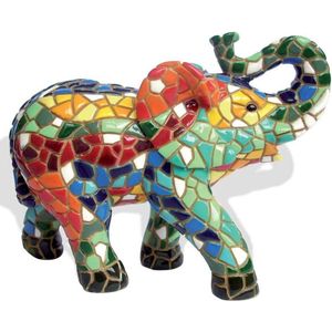 Barcino design mozaiek beeld olifant 15 cm