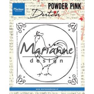 Stempel - Clear stamp - Powder Pink - Dutch rooster