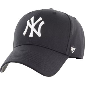 47 Brand MLB New York Yankees Kids Cap B-RAC17CTP-BK, voor een jongen, Zwart, Pet, maat: One size