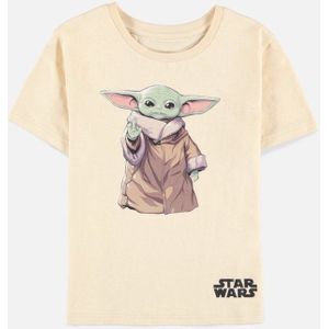 Star Wars Kinder Tshirt -Kids 134/140- The Mandalorian - The Child Beige