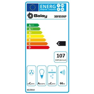 Conventionele Afzuigkap Balay 3BF859XP 86 cm 790 m3/h 66 dB 277W Roestvrij staal