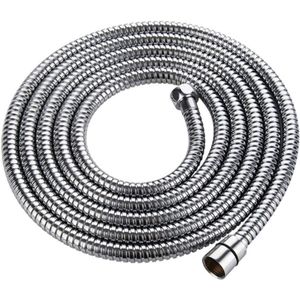 Hoogwaardige Doucheslang 3m – Dubbel Gewikkeld 1/2 Inch voor Roestvrijstalen Buis – Douche Slang Roestvrij Staal Chroom