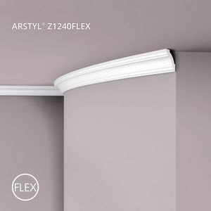 Kroonlijst NMC Z1240 Flex ARSTYL Noel Marquet Lijstwerk flexibele lijst Sierlijs tijdeloos klassieke stijl wit 2 m