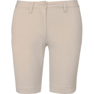 Kariban Dames chino bermudashorts K751 - Beige - 32 NL (34 FR)