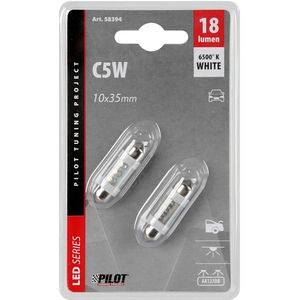 12V led series - C5W - 10x35 mm - SV8,5-8 - wit
