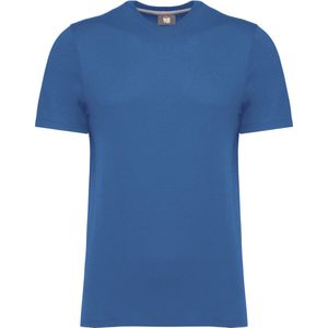 T-shirt Heren S WK. Designed To Work Ronde hals Korte mouw Light Royal Blue 65% Polyester, 35% Katoen