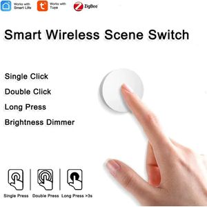 AFINTEK Smart Life Universele Knop - Zigbee - Smart Button - Slimme Knop - Twee Functies
