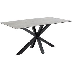 Eettafel Rechthoek 160cm - Grijs Keramiek - 6-8 Personen - Axel - Giga Living