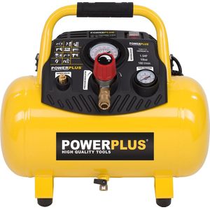 Powerplus POWX1723 Compressor - Luchtcompressor - 1100W - 10 bar - Olievrij - 12L tankinhoud