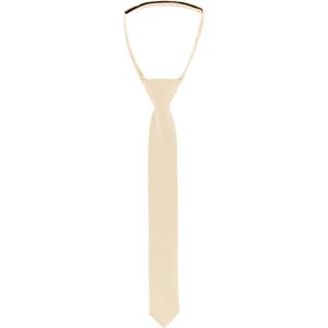 Ladeheid Smal Stropdas - Stropdassen voor Kinderen - Lengte: 31 cm, Breedte: 4 cm - Ecru - LA-SR-KJ