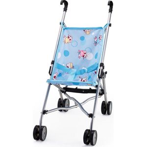 Bayer Design - Poppenbuggy - Blauw met koeien