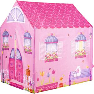 Speeltent Roze Huis 92x72x102 cm – Kindertent – Speelhuis